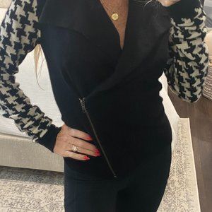 Houndstooth Cashmere Sweater